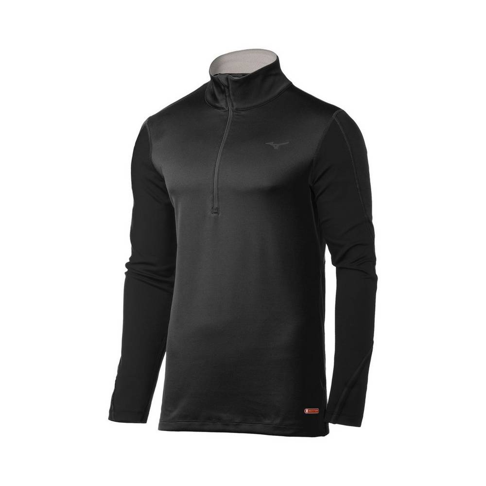 Base Layer Mizuno Breath Thermo® Half Cerniera Uomo - Nere - 67481-ZJEV